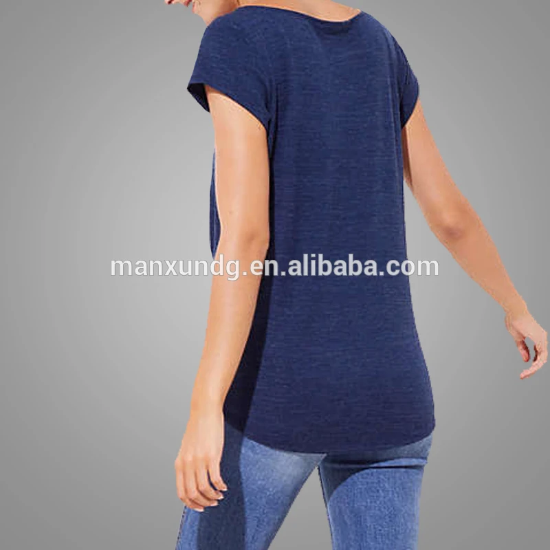 New Apparel Women Custom Loose Round Neck Tshirt New Trendy Dry Fit Gym Sports Tee Shirts Wholesale 5