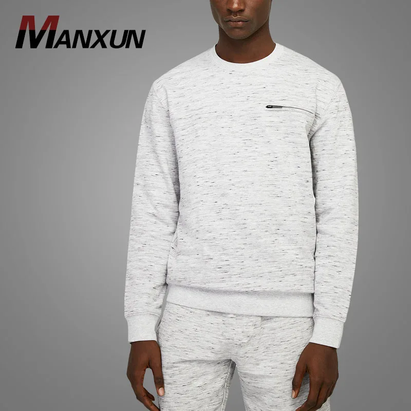 Mens Custom Sublimation Sweatshirts Marbled Printing  Zipper Pockets Sweaters Made in China