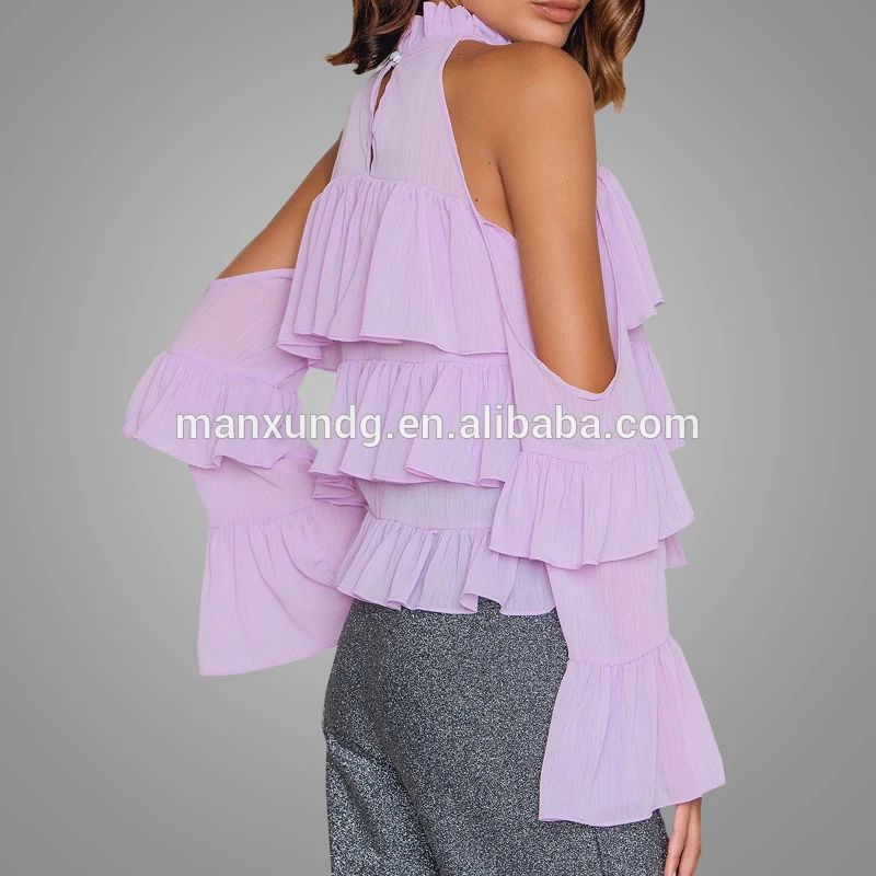 plus size open shoulder tops ManXun1811261713 Details 5