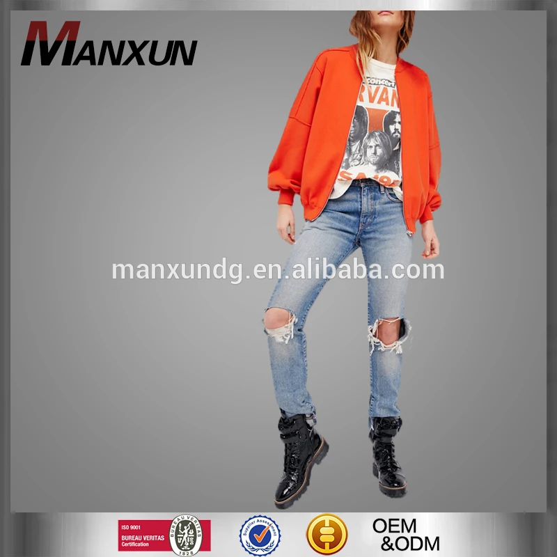 Hot Selling Brand New Korean Women Cool Jacket Red Motor Windbreaker Bulk Wholesale Bomber Pilot Jacket Custom Woman Coat