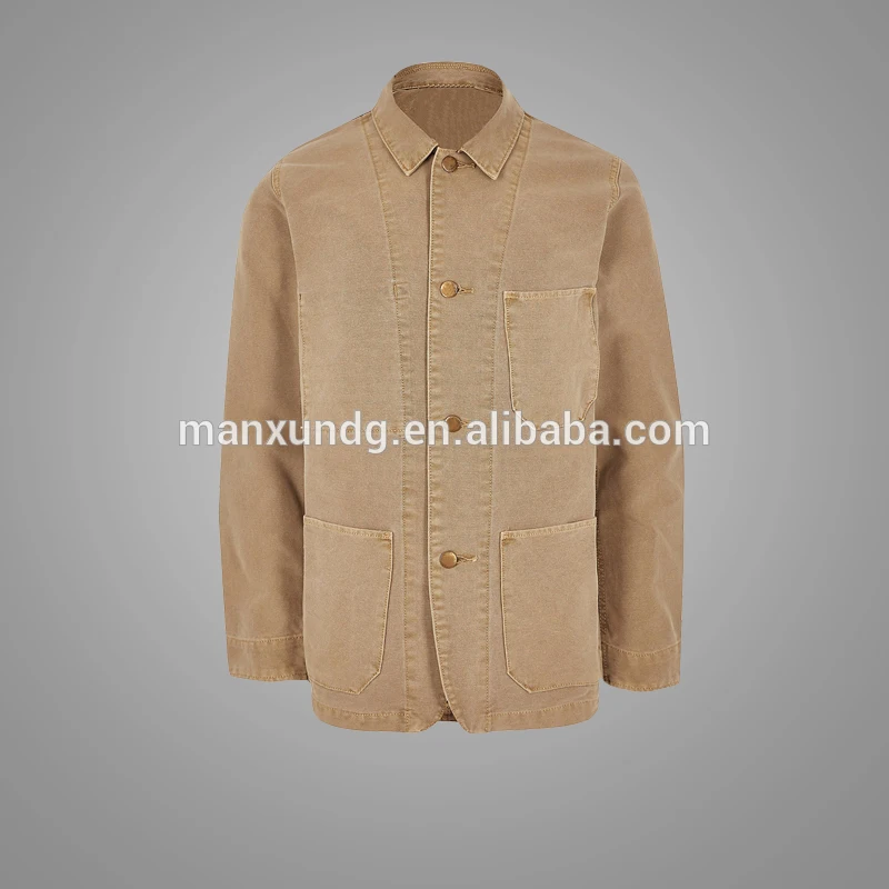 2018 Hot Sell Fashion Men Vintage Button-down Jacket Custom Jackette For Men Wholesale Latest Mens Clothing