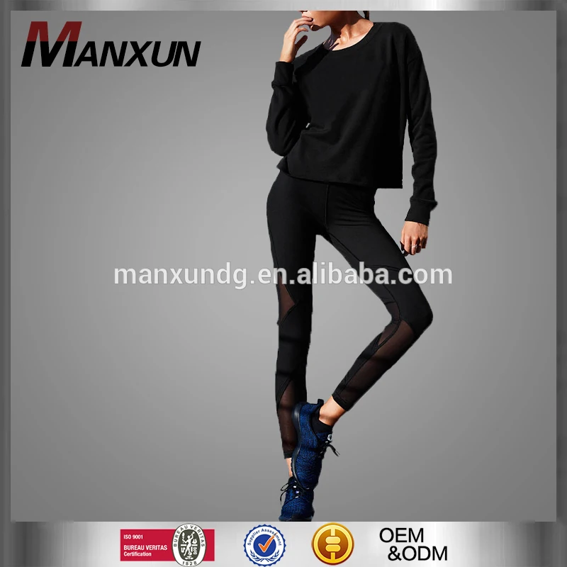 New Style Black Hollow Sports Leggings Quick Dry Track Tight Pants Slim Sports Pants