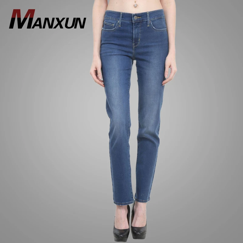 High Quality Slim Blue Women Jeans Denim Fashion Ladies Stretch Jeans Pants Casual
