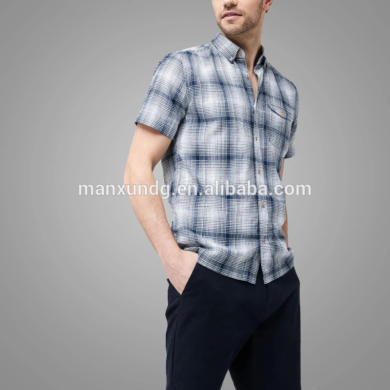 Online Shopping Cheap Custom Button Down Check Latest Shirt Designs For Men