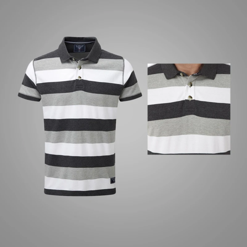  High Quality designer stripe polo t-shirts 3