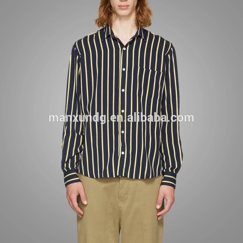  High Quality red and yellow striped shirt