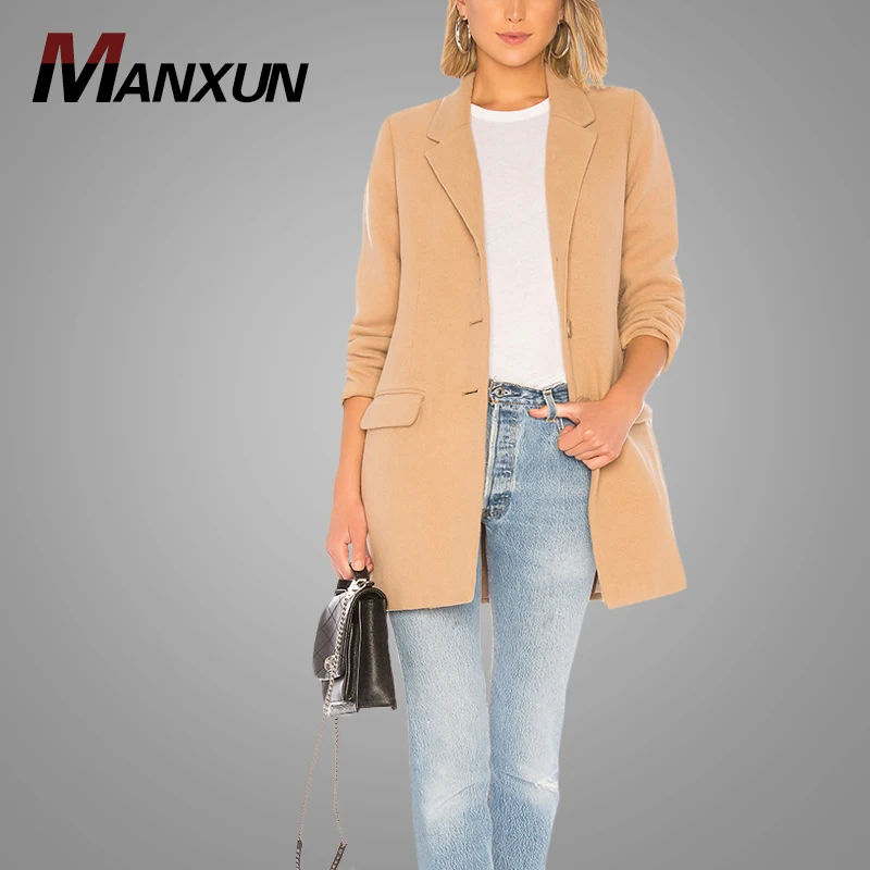 Latest Design Fashion Women Jacket Custom Elegant Ladies Long Coat Cheap China Wholesale Clothing 2018