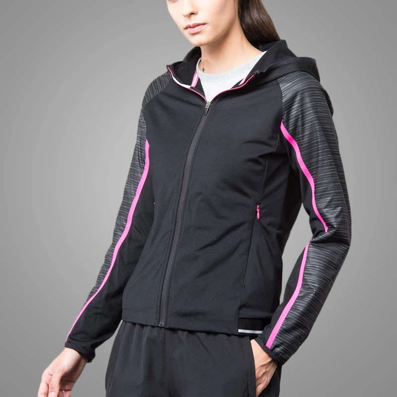 Fashion Stitching Womens Sports Jacket Running Raglan Sleeve Jackette for Women 5