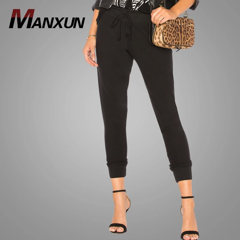 2018 Fashion Hot Sell Drawstring Workout Trousers Pants Custom Autumn Latest Women Track Pants Wholesale