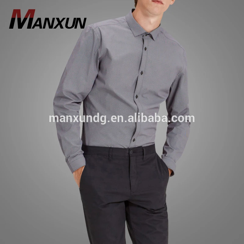 Wholesale Comfortable Formal Cotton Solid Collar Mens Dress Shirts For Men