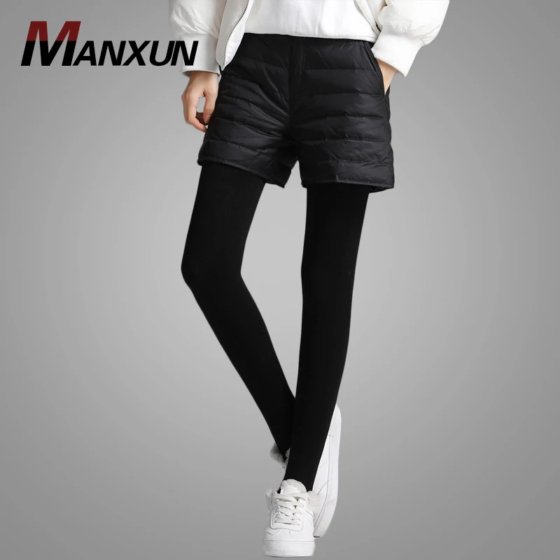2018 New Womens Commuter Simple Wild Shorts Casual Fashion Personality Down Short Pants