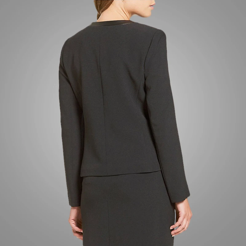 o-neck ladies business suit design MX201812081212D Details 5