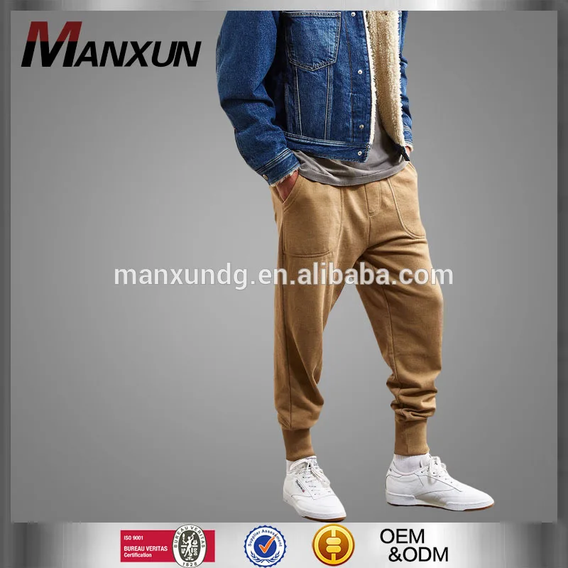 2017 Fashion Harem Pants With A Slim - Fit Leg Front Pockets Pull - on Pants Rib - Knit Banding Jogger Pants