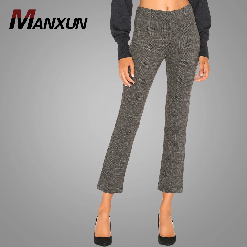 Latest Custom Vintage Pants Women Fashion Ladies Women Striped Pants Wholesale Direct Factory 2018