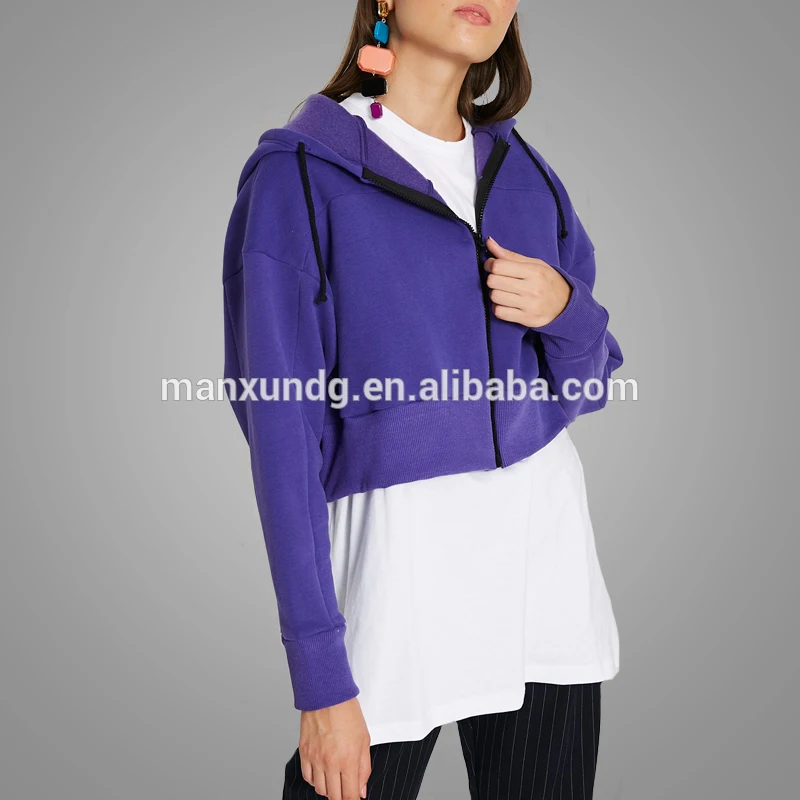 2018 Solid Color Hoody Design Short Coat Newest Casual Long Sleeve Spring Blouse Tops High Popular Oversized Women Apparel 5