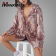 Latest-Design-Snake-Print-Relaxed-Blazer-Lady