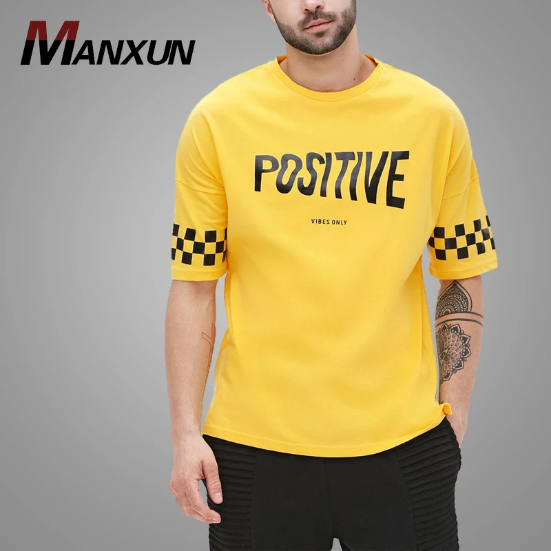 Custom Short Sleeve Mens T Shirt Slogan Digital Printing Dry Fit Boys Tshirt 2018
