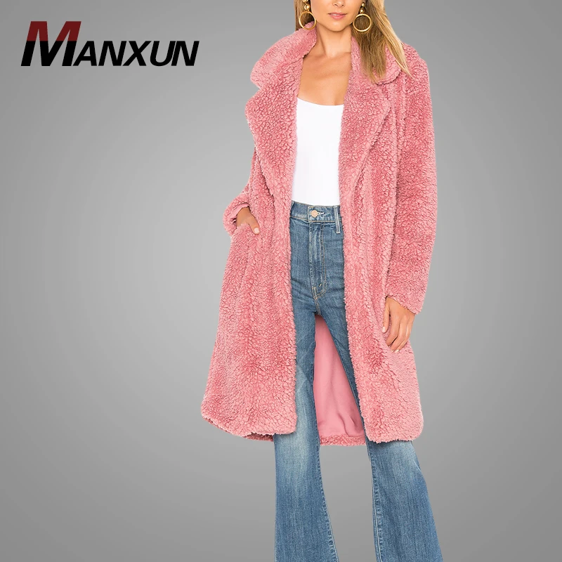2018 Custom Elegant Ladies Long Winter Coat Latest Fashion Women Coats Wholesale Direct Dongguan Factory
