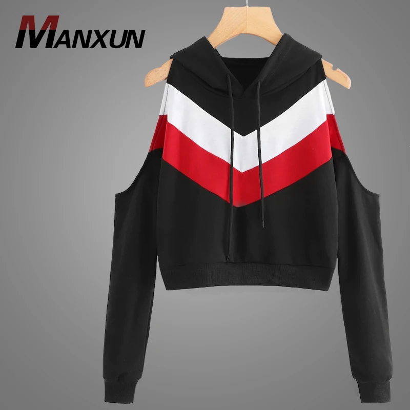 High Quality Bulk Wholesale Women Blouse Clothing Cool Off Shoulder Tops Custom Hooded Sweatshirt Online