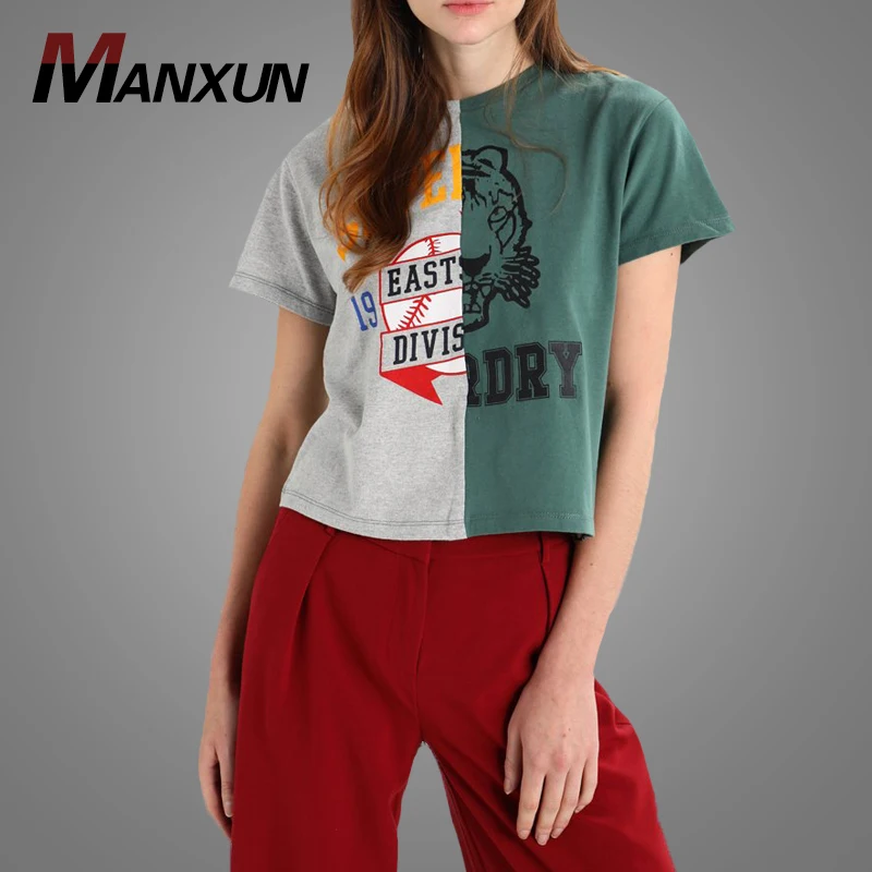 Best Selling Women Short Sleeve Cotton Tshirts New Model Printing Women t shirts