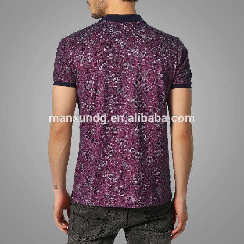 High Quality Floral Printed Polo Shirt Formal Custom Polo Shirts For Men 2018 3
