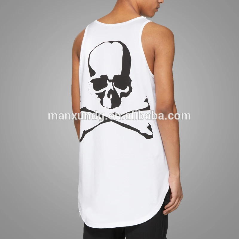  High Quality drop armhole cotton vest 5