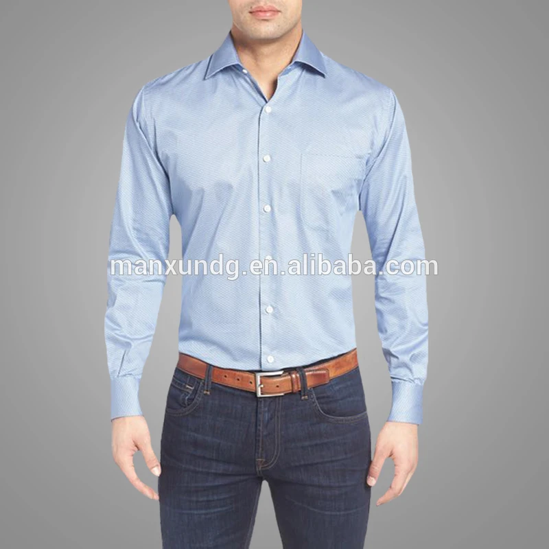 Custom Design Long Sleeve Tee Shirts For Men Casual Slim Fit T Shirt Roundabout Print Office Wear