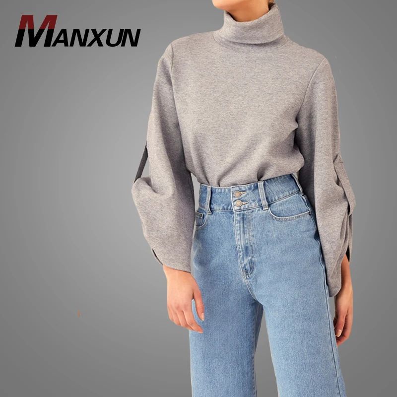 Wholesale Cotton Hoody Plain Sweat Clothing Casual High Collar Long Sleeve Spring Tops Best Quality Streetwear Online