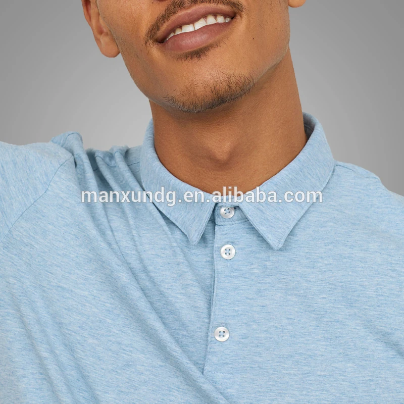 Wholesale Custom Design Men Short Sleeve Polo Shirts Fitness Blank 100% Cotton Polo t-shirt 3