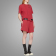 Wholesale-Fashion-Red-Shorts-Women-French-Terry