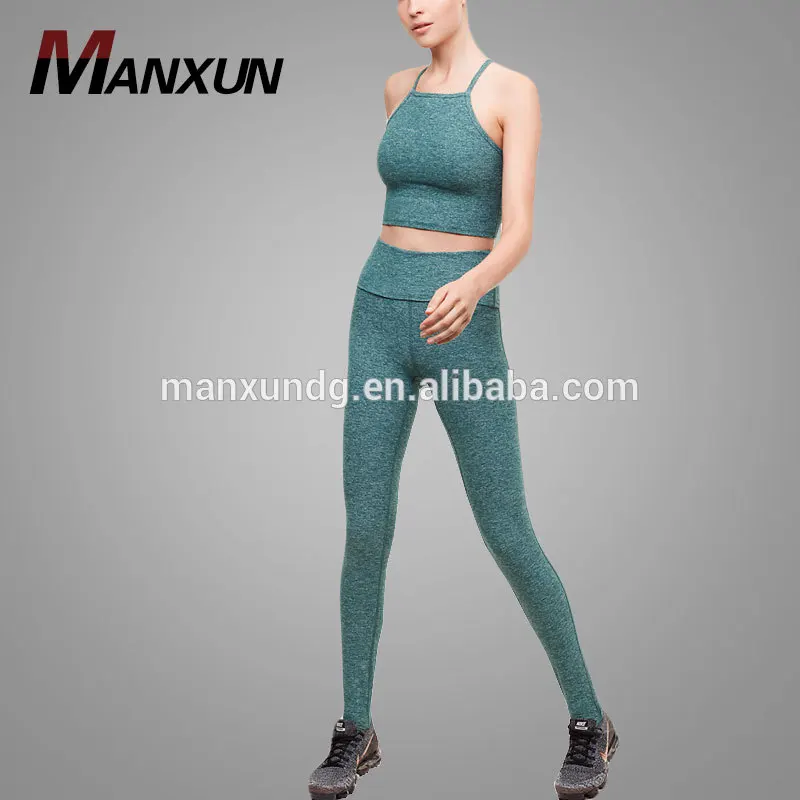 Hot Sale Breathable Legging Sets Women Sport Suits 2 Pieces Jogging Wear Yoga Design