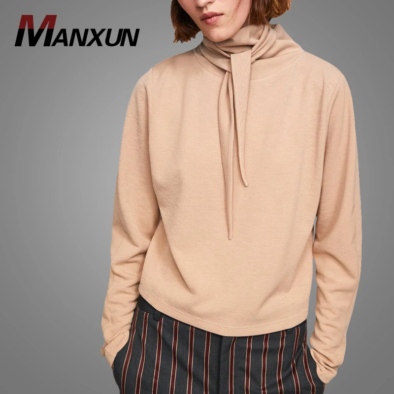 Wholesale Sweatshirt Blanket Hemp Sweatshirt Women With Knot  Hoody Sweatshirt