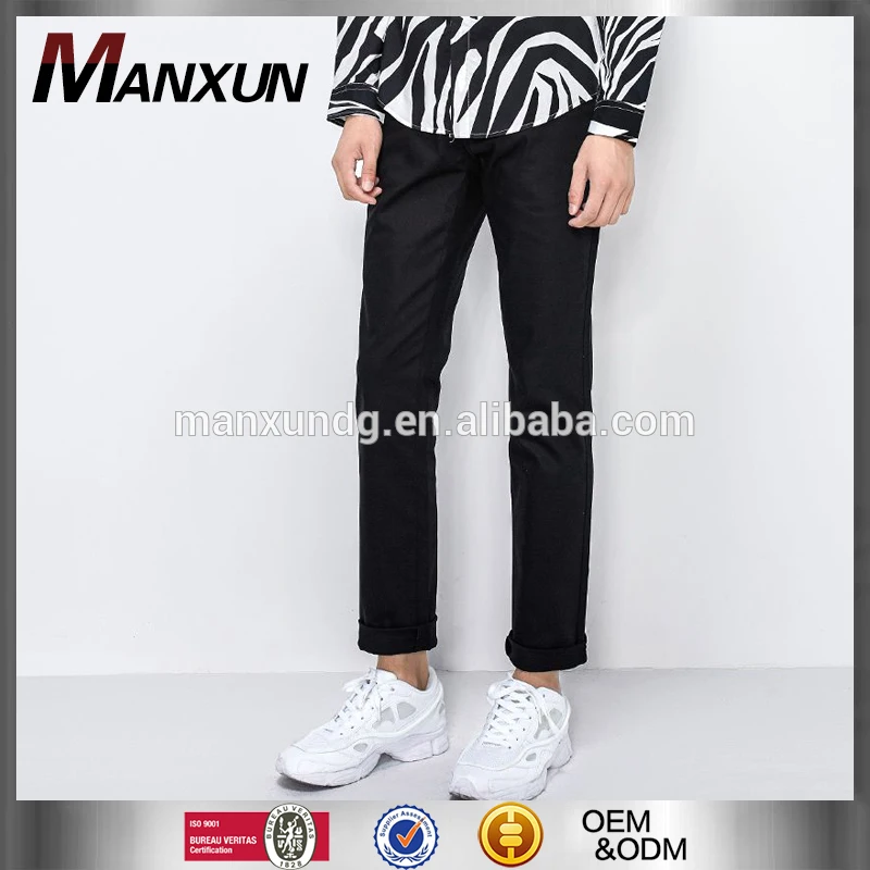 New Style Men Black Long Pants Good Quality Skinny Casual Pants For men