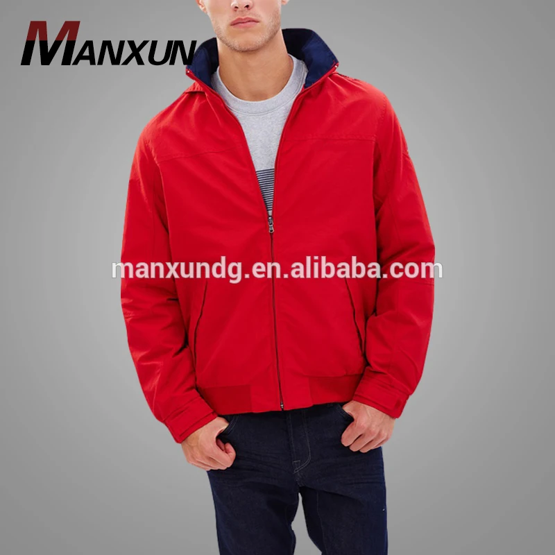Chinese Clothing Manufacturers High Quality Jackets Men 2017 Red Bomber Jacket