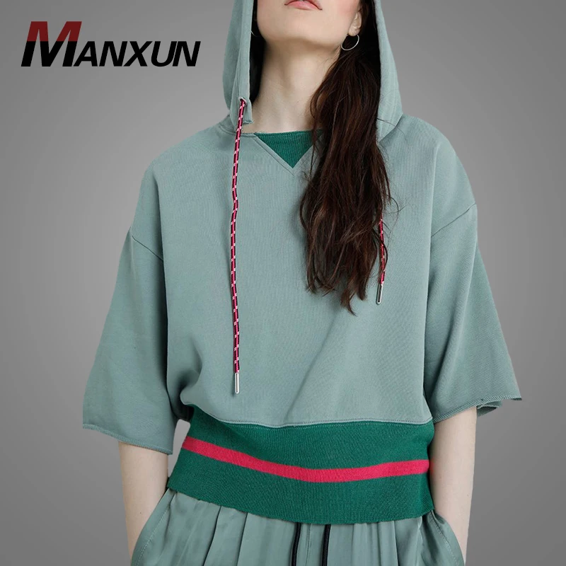 Dongguan Factory Custom Women Pullover Plain Hoodie New Model Embroidery Streetwear Hoodies And Sweatshirt
