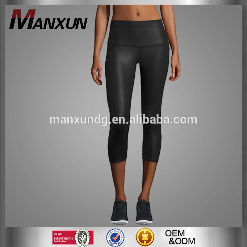 2017 OEM Skinny Yoga Pants Woman Sports Leggings Black Blank Gym Leggings