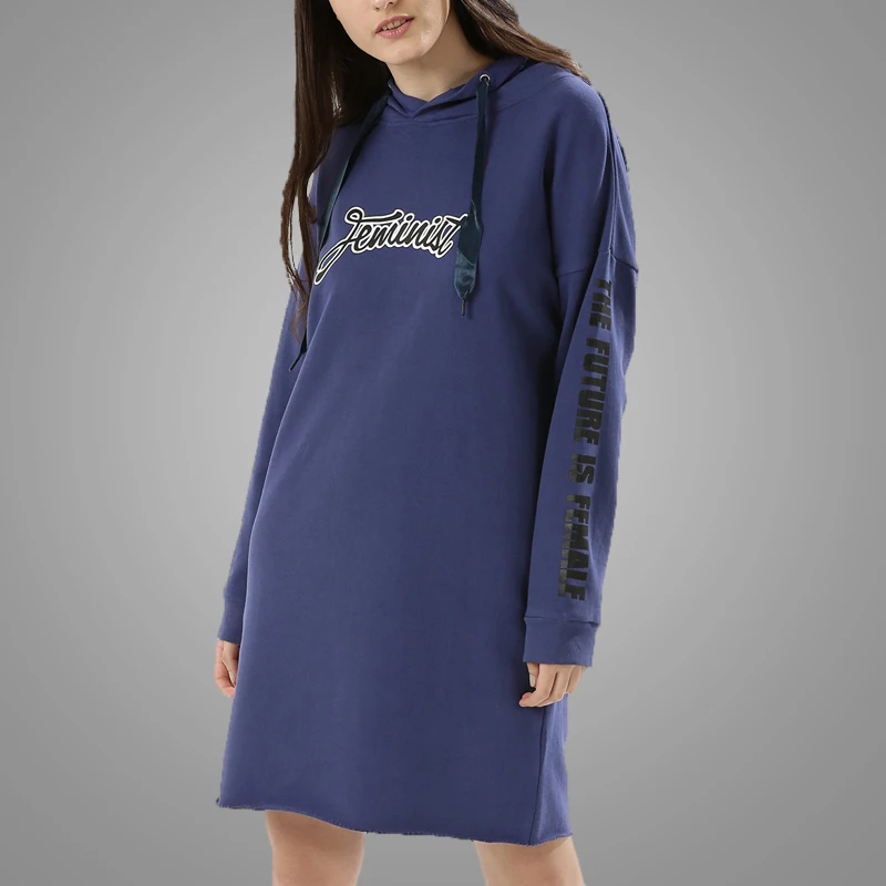 Wholesale Oversized Purple Girl Hoodie Dress Pullover Fleece Sweatshirt Hoodies For Women