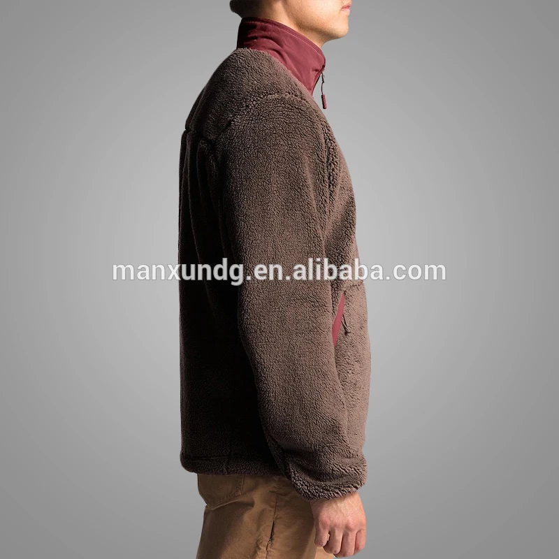 Fashion Men Oversized Sherpa Fleece Full Zip Jacket Custom Winter Jacket For Men Cheap China Wholesale Clothing 5