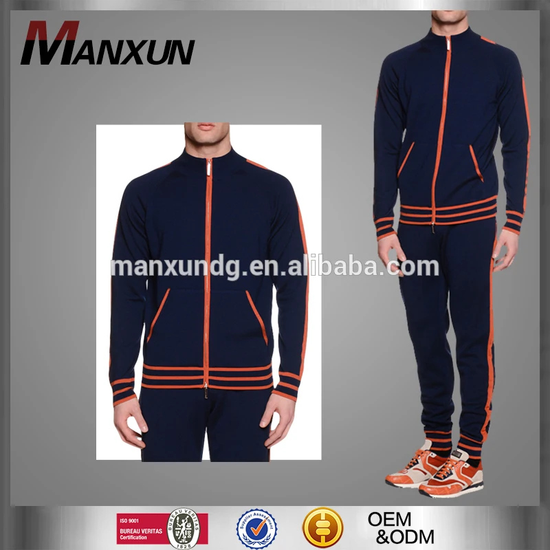 New Arrival Mens Jackets And Track Pants With Zip High Quality Slim Fit Tracksuits