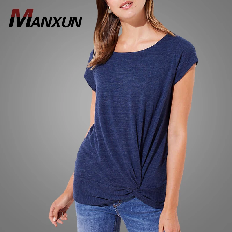 New Apparel Women Custom Loose Round Neck Tshirt New Trendy Dry Fit Gym Sports Tee Shirts Wholesale
