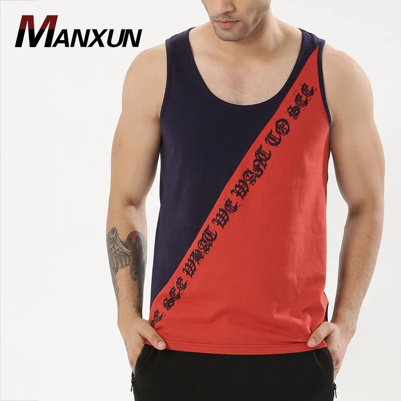 High Quality Bodybuilding Mens Sleeveless Gym Sports Tanks Cotton Vests Tops
