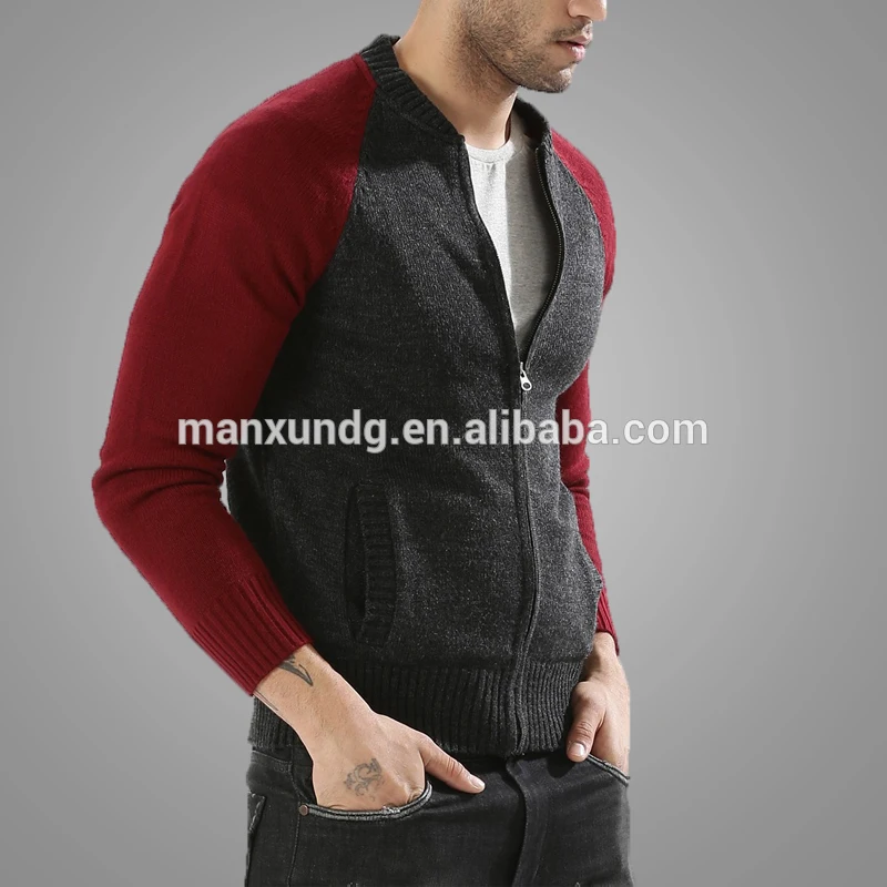 2018 New Arrival Baseball Mens Sweater Knitted Jersey Coat Jackets Custom Embroidery Logo Sweater Jacket