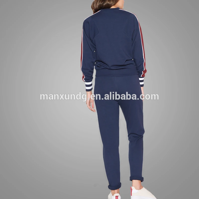 OEM Service Fashion Cotton Sport Tracksuit Hot Selling Hooded With Pants Casual Spring Women Clothing Online 7