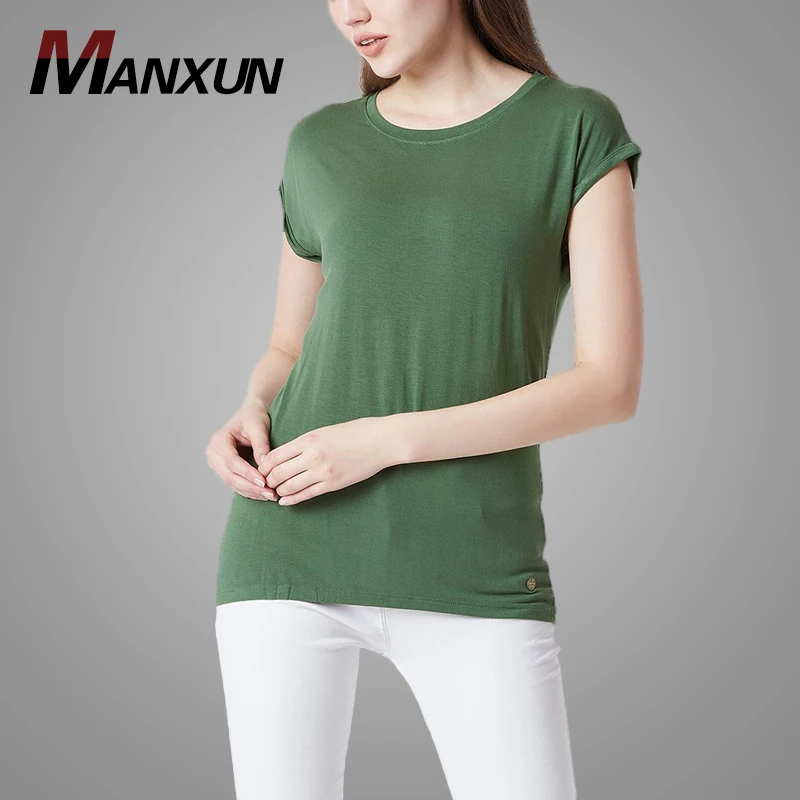 Cheap China Wholesale Clothing Womens Custom Jersey tshirt Women O-neck Blank t-shirt
