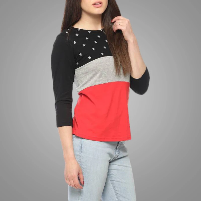 woman autumn cotton t-shirt MX201810051210D Details 5