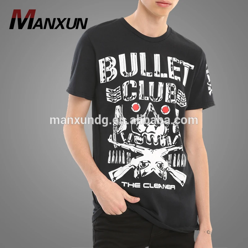 High Quality 180 Grams Black Cotton Custom T Shirt Men Printing Wholesale China