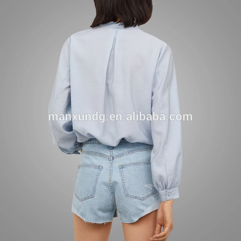 chiffon office blouse for women ManXun1812271721 Details 5