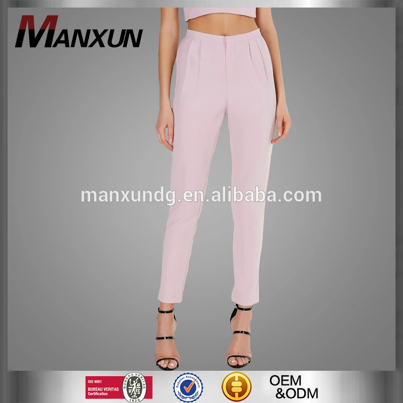 Spring New Style Ladies Suits Tailored High-waisted Pants Pure Colour Ninth Pencil Pants
