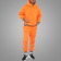 Wholesale-Striped-Hem-Hoodie-Orange-Tracksuit-Hip