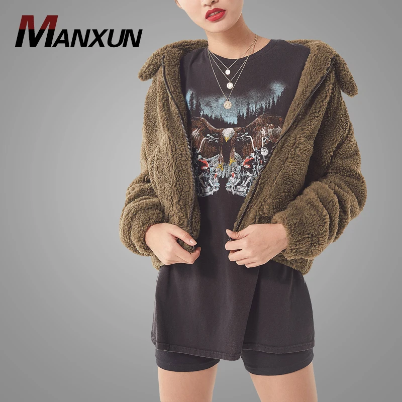 Hot Sell Fashion Ladies Winter Coats Custom Teddy Jacketss Women Wholesale High Quality Jacket Women Clothing